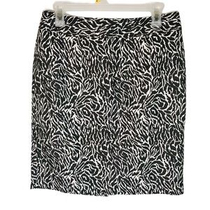 LOFT animal print skirt women’s career pencil skirt size 10 petite